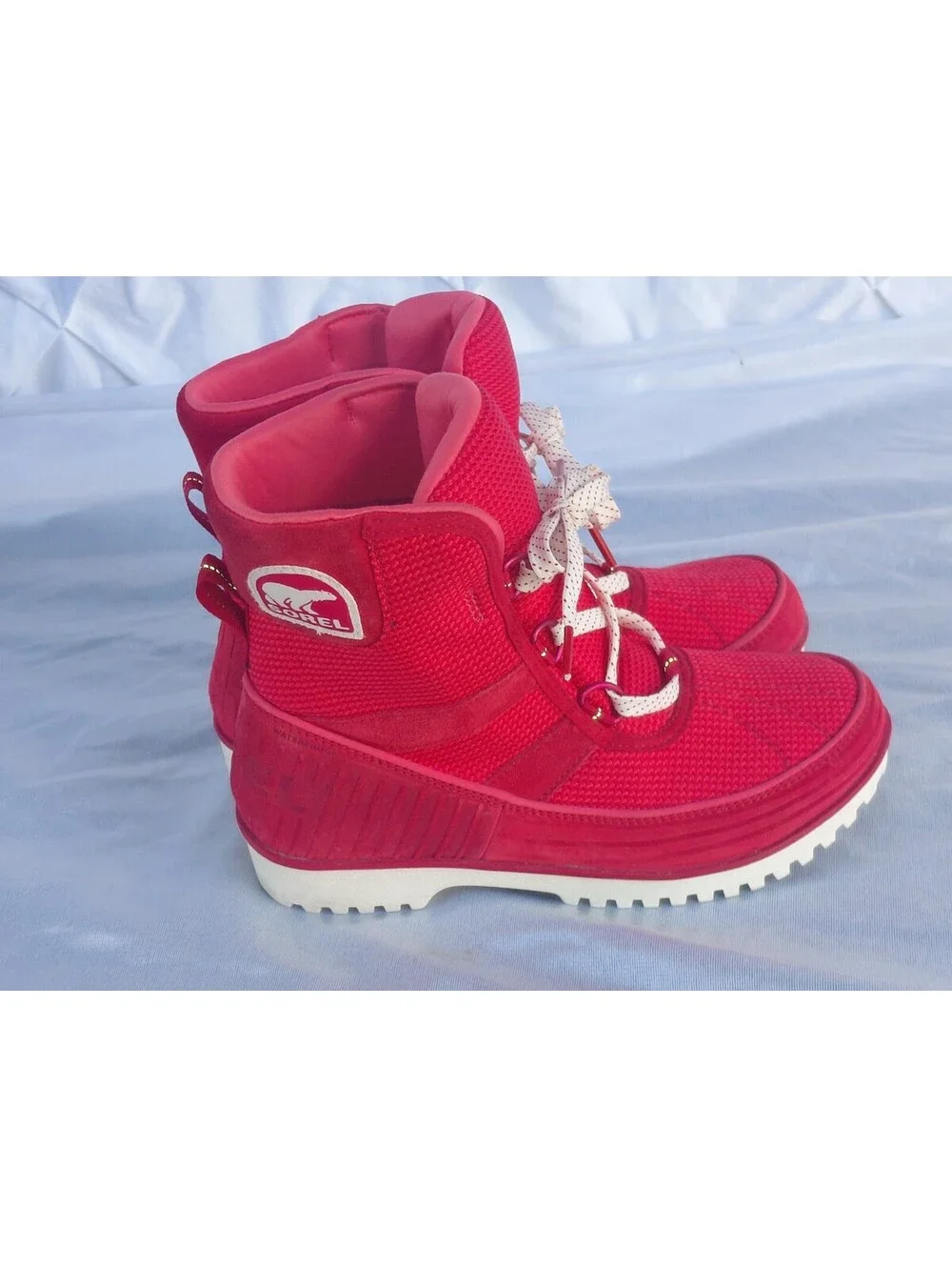 NEW Sorel Tivoli Go Hi-Top Sneaker Red Women Size 6.5